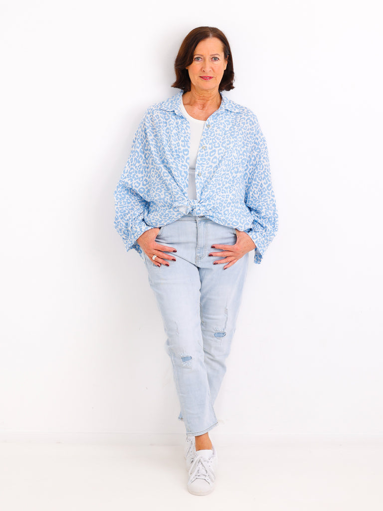 RONDA Musselin Bluse | One Size 38-46