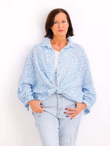 RONDA Musselin Bluse | One Size 38-46