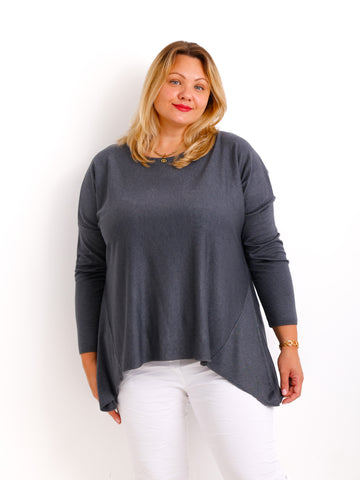 MELINA  Curvy Size Longsleeve - verschiedene Farben