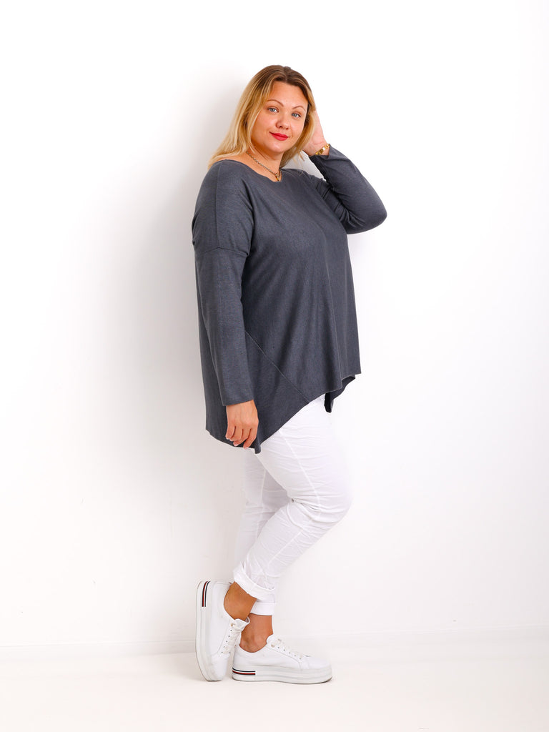 MELINA  Curvy Size Longsleeve - verschiedene Farben