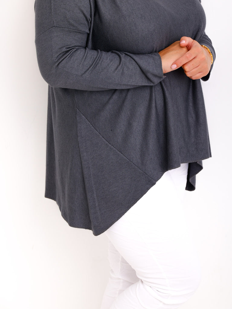 MELINA  Curvy Size Longsleeve - verschiedene Farben