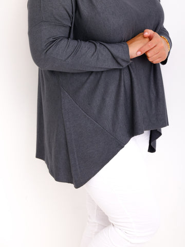 MELINA  Curvy Size Longsleeve - verschiedene Farben