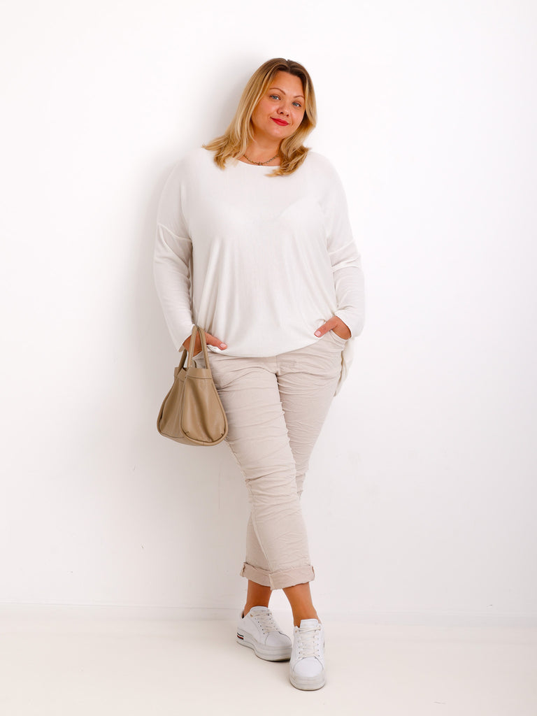 MELINA  Curvy Size Longsleeve - verschiedene Farben