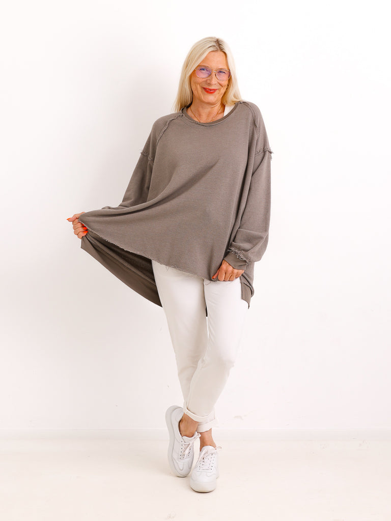 Oversize-Wohlfühl-Sweater CARLY.S – 100 % Baumwolle – Gr. 38-50