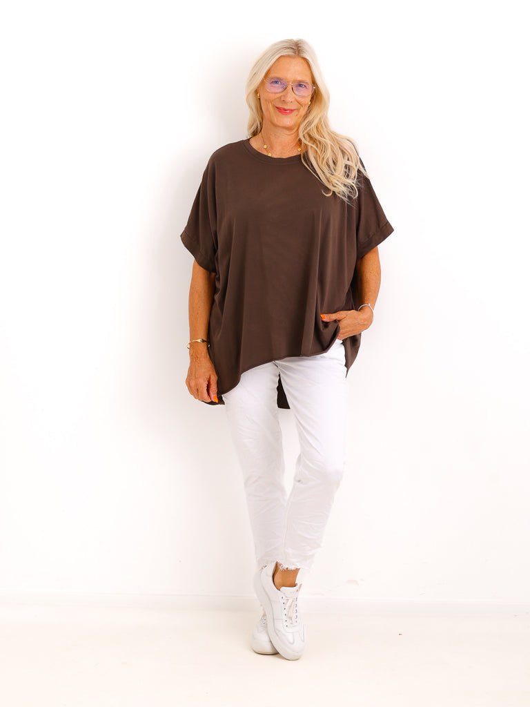 Oversize T-Shirt SOLEA.S – Zeitloses Basic aus 100 % Baumwolle – Gr. 40–50