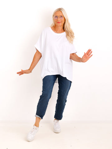 Oversize T-Shirt SOLEA.S – Zeitloses Basic aus 100 % Baumwolle – Gr. 40–50
