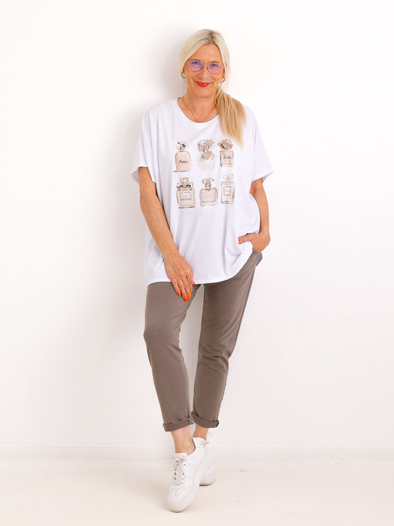 Oversize-Shirt STELLA.S – Edle Flakon-Applikation & Komfort-Stretch – Gr. 38-48