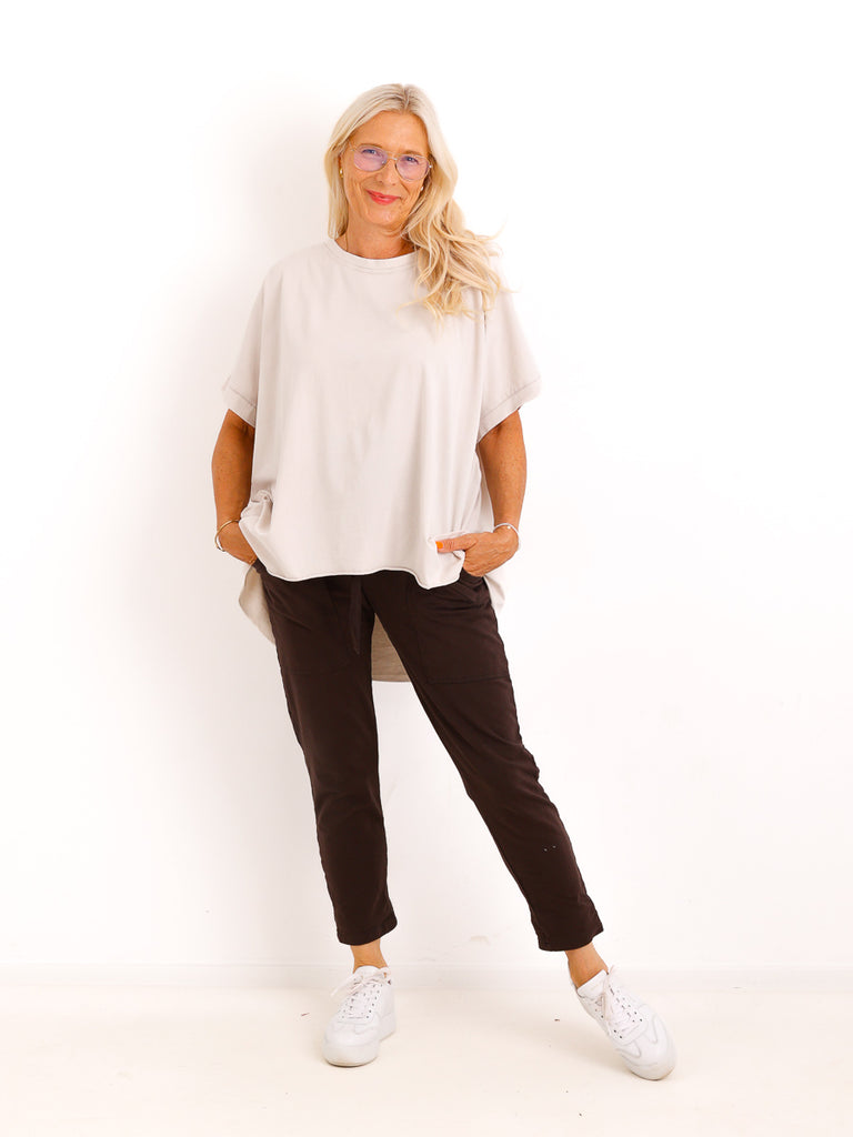 Oversize T-Shirt SOLEA.S – Zeitloses Basic aus 100 % Baumwolle – Gr. 40–50