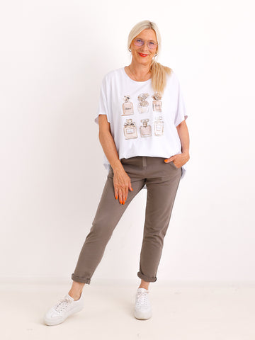 Oversize-Shirt STELLA.S – Edle Flakon-Applikation & Komfort-Stretch – Gr. 38-48