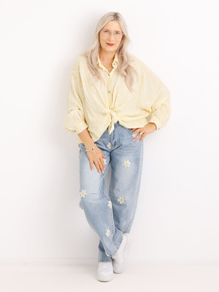 RONDA Musselin Bluse | One Size 38-46