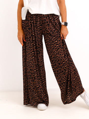 Jersey Marlene-Hose JONAS.S – Viskose-Mix – Leo-Muster – Gr. 38-48