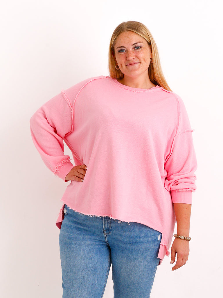 Oversize-Wohlfühl-Sweater CARLY.S – 100 % Baumwolle – Gr. 38-50