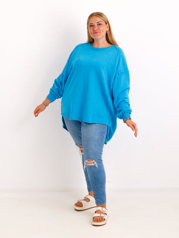 Oversize-Wohlfühl-Sweater CARLY.S – 100 % Baumwolle – Gr. 38-50