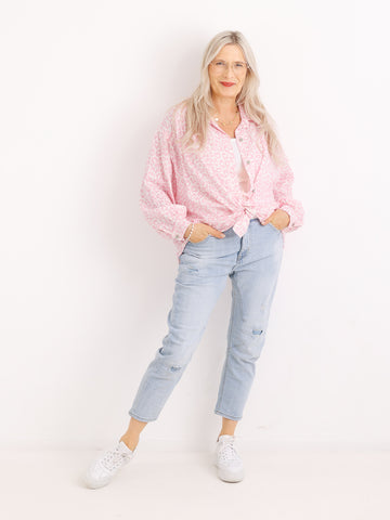 RONDA Musselin Bluse | One Size 38-46