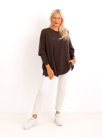 Feinstrick-Oversize-Pullover MILA.S – Wohlfühl-Schnitt – Gr. 38-48