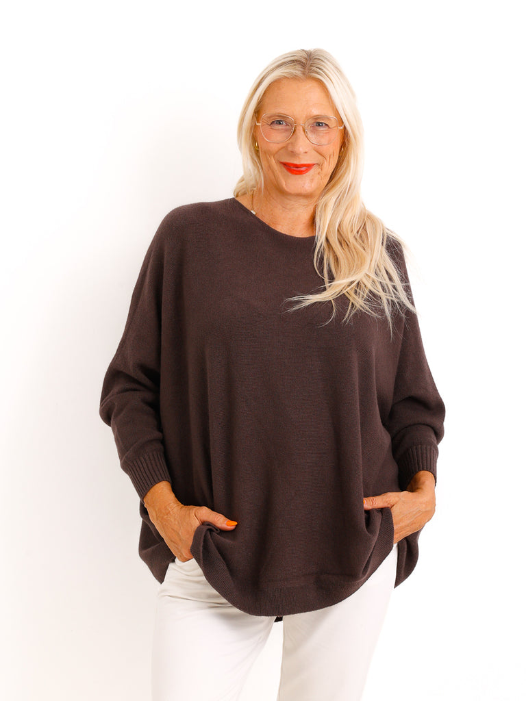 Feinstrick-Oversize-Pullover MILA.S – Wohlfühl-Schnitt – Gr. 38-48