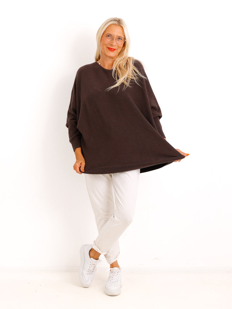 Feinstrick-Oversize-Pullover MILA.S – Wohlfühl-Schnitt – Gr. 38-48