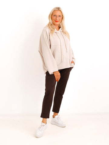 Sweatshirt MAREILE – Oversize Hoodie mit Fledermausärmeln – Gr. 38–46
