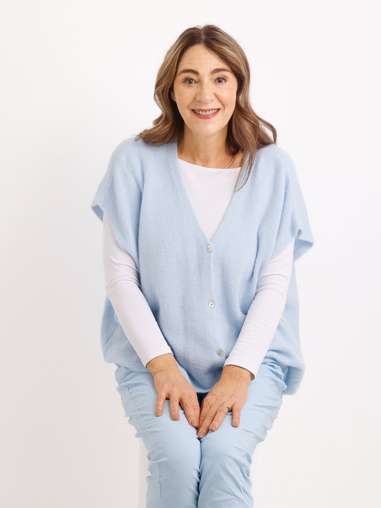 Premium Alpaka-Mix Pullunder LOUISE.S – Oversize & Kuschelweich – Gr. 40-46