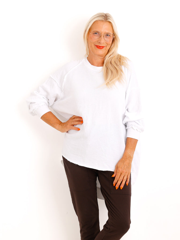 Oversize-Wohlfühl-Sweater CARLY.S – 100 % Baumwolle – Gr. 38-50