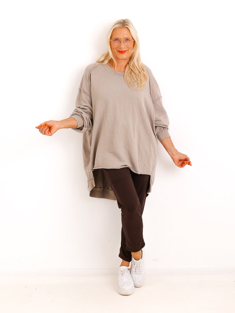 Oversize-Wohlfühl-Sweater CARLY.S – 100 % Baumwolle – Gr. 38-50