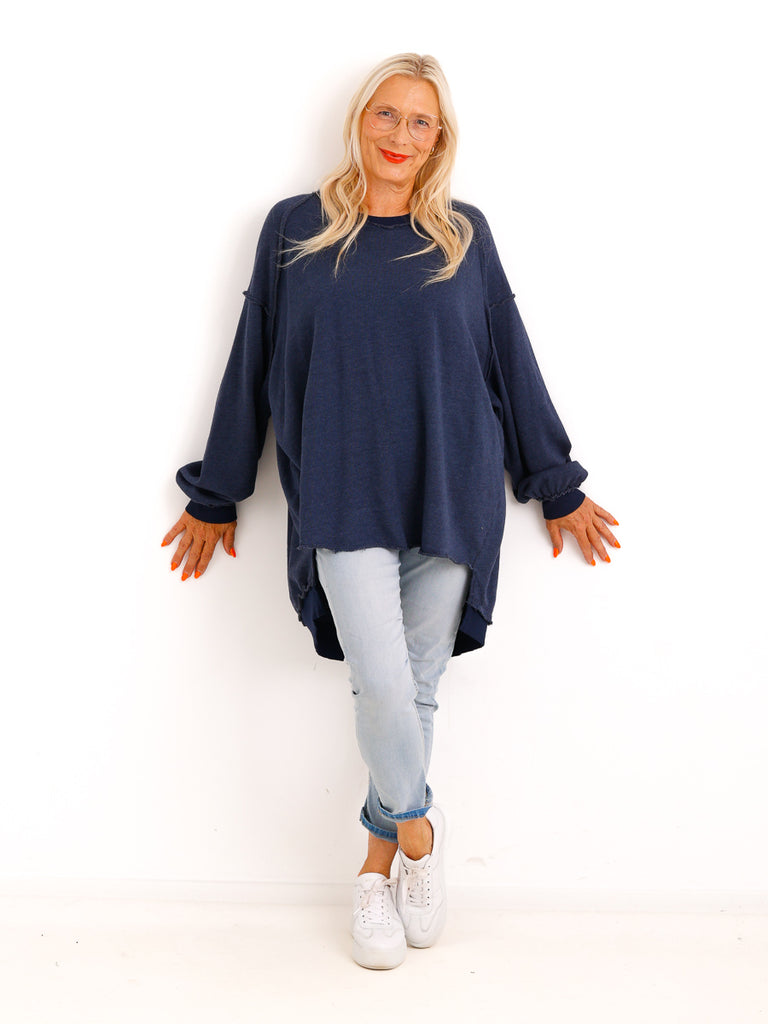 Oversize-Wohlfühl-Sweater CARLY.S – 100 % Baumwolle – Gr. 38-50