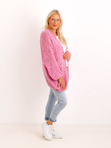 Curvy Strickjacke LIORELLE – Leichter Oversize-Strick mit Herz – Gr. 42–54
