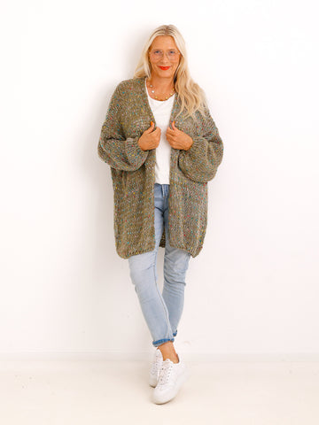 Curvy Strickjacke LIORELLE – Leichter Oversize-Strick mit Herz – Gr. 42–54