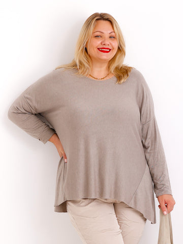 MELINA  Curvy Size Longsleeve - verschiedene Farben