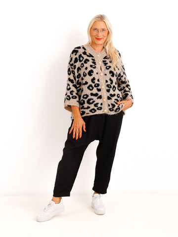 Baggy-Hose LARELL - schwarz - Extra tiefer Schritt & lässige Silhouette – Größen M–XL