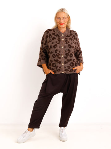 Baggy-Hose LARELL - braun - Extra tiefer Schritt & lässige Silhouette – Größen M–XL
