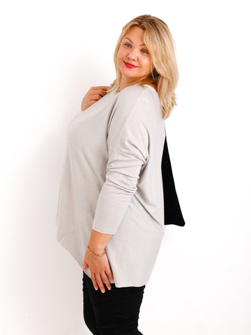 MELINA  Curvy Size Longsleeve - verschiedene Farben