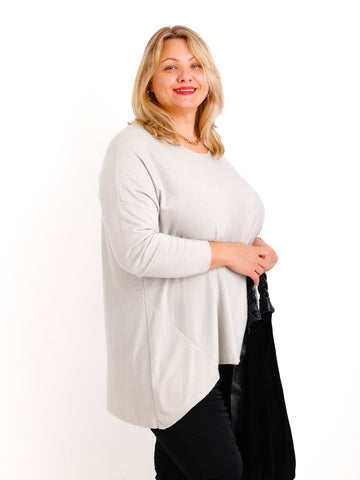 MELINA  Curvy Size Longsleeve - verschiedene Farben