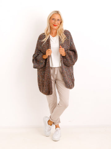 Curvy Strickjacke LIORELLE – Leichter Oversize-Strick mit Herz – Gr. 42–54
