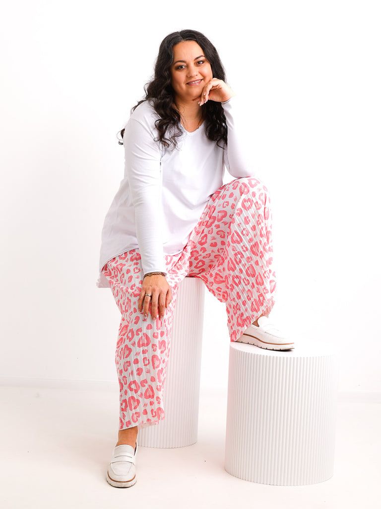 LEANO Plissee Hose | Curvy One Size 40-48