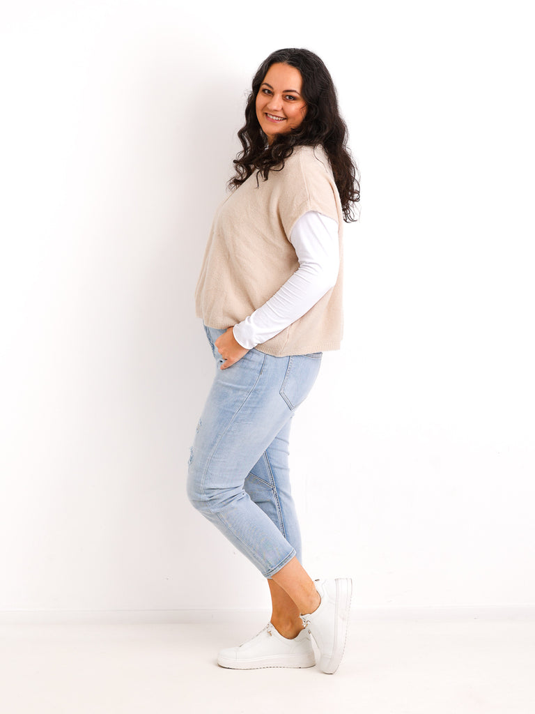 Premium Alpaka-Mix Pullunder LOUISE.S – Oversize & Kuschelweich – Gr. 40-46