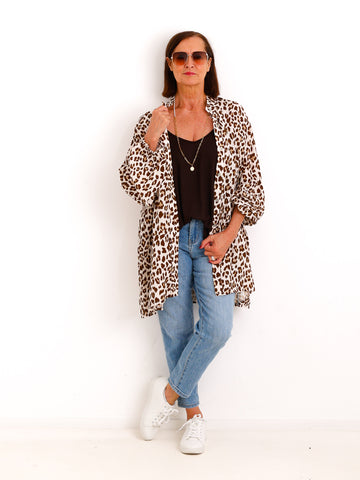 Bluse GRACE.S – Luftige Leo-Bluse aus Viskose – Gr. 42–54