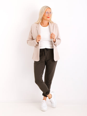 MAX LOUNGE Sweatpants - oliv/braun