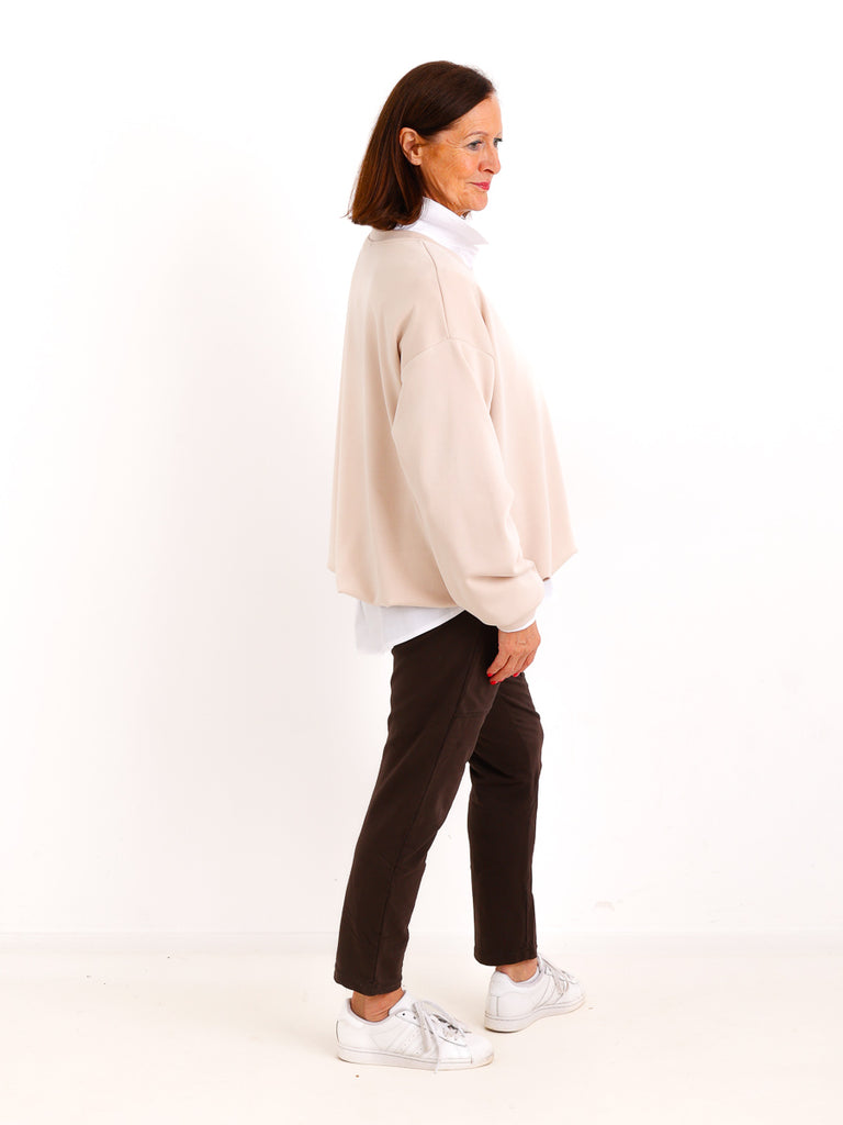 Sweatshirt ANOUK.S – Softes Sweatshirt in doppellagiger Verarbeitung – Gr. 38–42/44