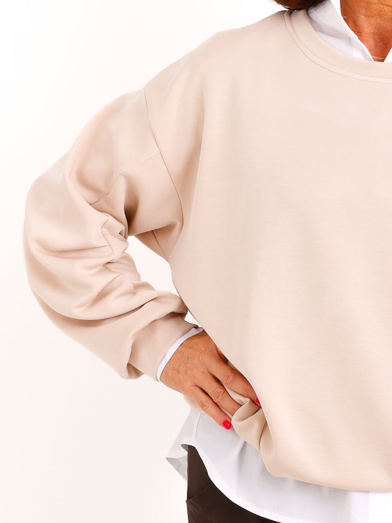 Sweatshirt ANOUK.S – Softes Sweatshirt in doppellagiger Verarbeitung – Gr. 38–42/44