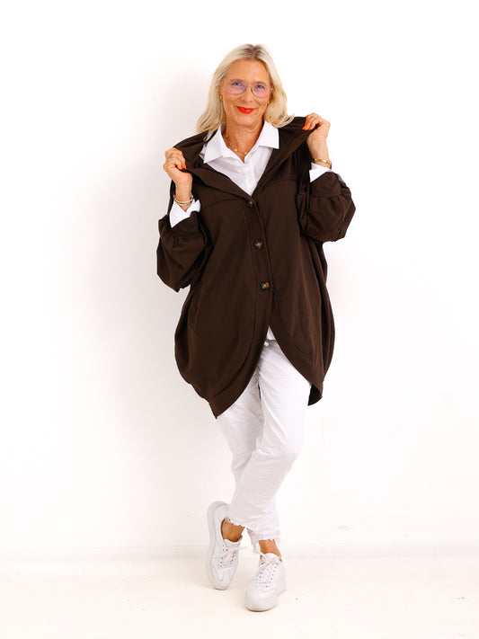 XXL Sweatshirtjacke JULE.S – Moderner Casual-Look mit Kapuze – Gr. 44–52