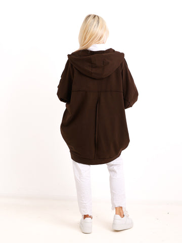 XXL Sweatshirtjacke JULE.S – Moderner Casual-Look mit Kapuze – Gr. 44–52