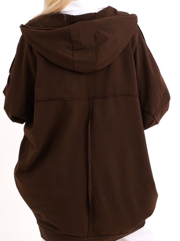 XXL Sweatshirtjacke JULE.S – Moderner Casual-Look mit Kapuze – Gr. 44–52