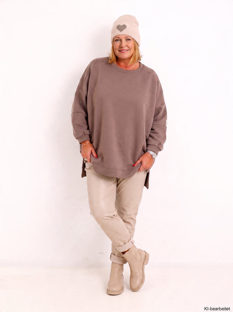 Curvy Size Oversize Sweatshirt RUNA – Kuscheliger Wohlfühl-Look – Gr. 44–56