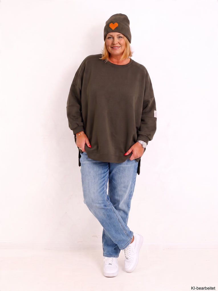 Curvy Size Oversize Sweatshirt RUNA – Kuscheliger Wohlfühl-Look – Gr. 44–56