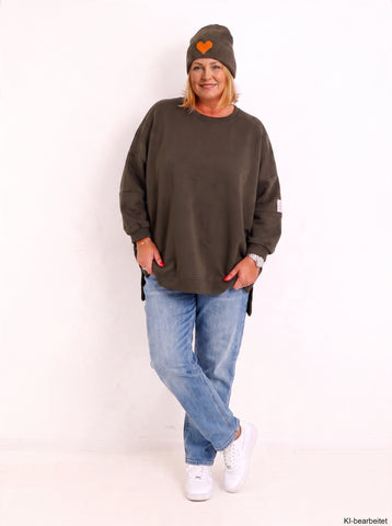 Curvy Size Oversize Sweatshirt RUNA – Kuscheliger Wohlfühl-Look – Gr. 44–56