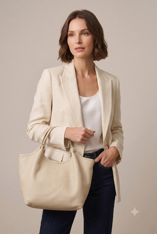 Echtleder-Shopper VALERIE.S – Eleganter Everyday-Hobo aus feinstem Leder