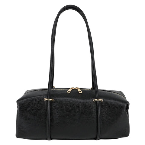 Echtleder-Schultertasche AVERY.S – Moderne Barrel-Bag im cleanen Design