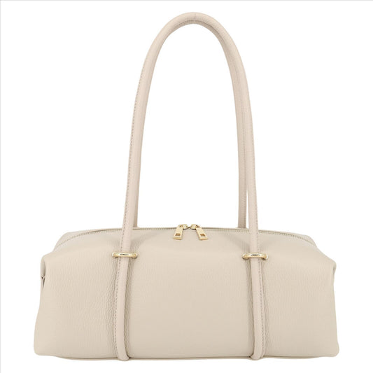 Echtleder-Schultertasche AVERY.S – Moderne Barrel-Bag im cleanen Design