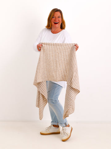 Schal MARIBEL – Kuscheliger Ringel-Look aus softem Viskose-Wollmix und